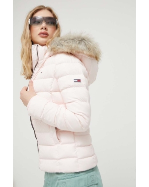 Tommy Jeans kurtka puchowa damska kolor różowy zimowa DW0DW08588