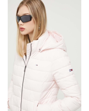 Tommy Jeans kurtka damska kolor różowy zimowa
