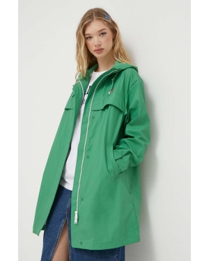 Tommy Jeans kurtka przeciwdeszczowa damska kolor zielony przejściowa