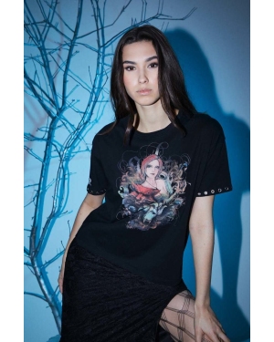 The Witcher x Medicine t-shirt bawełniany damski kolor czarny