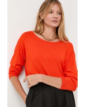 Liu Jo sweter damski kolor pomarańczowy lekki