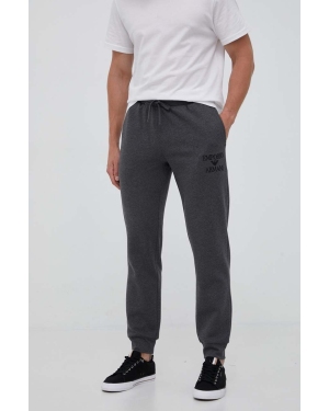 Emporio Armani Underwear spodnie dresowe kolor szary z aplikacją