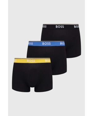 BOSS bokserki 3-pack męskie kolor czarny