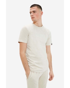 Ellesse t-shirt bawełniany kolor beżowy z aplikacją SHR17561-BLACK