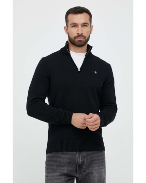 Gant sweter bawełniany kolor czarny