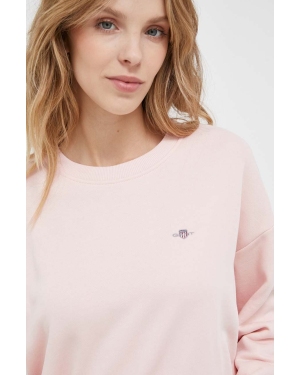 Gant bluza damska kolor różowy gładka