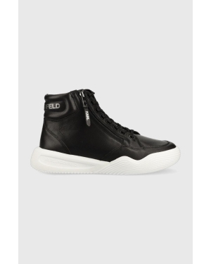 Karl Lagerfeld sneakersy skórzane KAPRI RUN kolor czarny