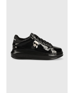 Karl Lagerfeld sneakersy skórzane KAPRI kolor czarny KL62530U