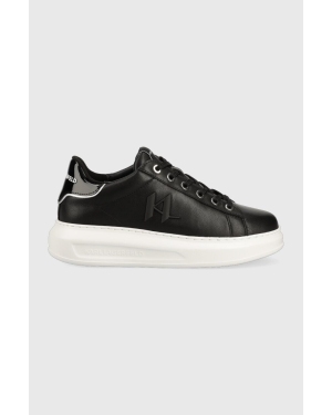 Karl Lagerfeld sneakersy skórzane KAPRI kolor czarny KL62515