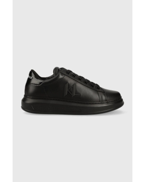 Karl Lagerfeld sneakersy skórzane KAPRI MENS kolor czarny KL52515A
