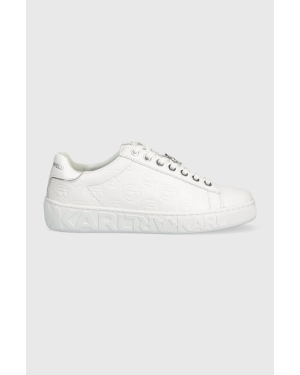 Karl Lagerfeld sneakersy skórzane KUPSOLE III KC kolor biały KL61023F