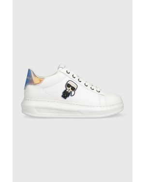 Karl Lagerfeld sneakersy skórzane KAPRI kolor biały KL62530G