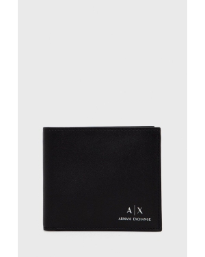 Armani Exchange Portfel skórzany 958435.CC845 męski kolor czarny