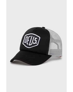 Deus Ex Machina czapka kolor szary z aplikacją