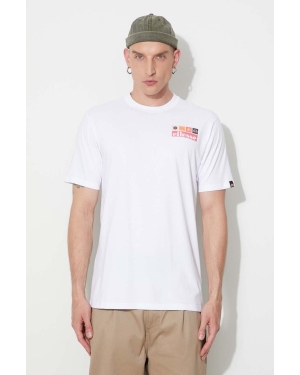 Ellesse t-shirt bawełniany kolor biały z nadrukiem