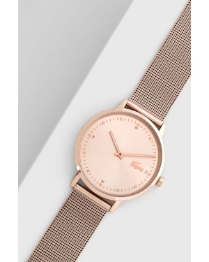 Lacoste zegarek damski kolor różowy