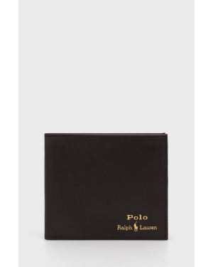 Polo Ralph Lauren Portfel skórzany 405803865001 męski kolor brązowy