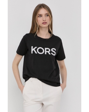 MICHAEL Michael Kors t-shirt bawełniany MB95MP197J kolor czarny