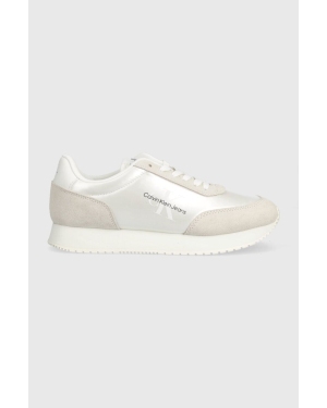 Calvin Klein Jeans sneakersy RETRO RUNNER LOW LAC kolor biały YW0YW01056