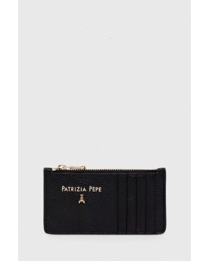 Patrizia Pepe portfel skórzany kolor czarny CQ9105 L001