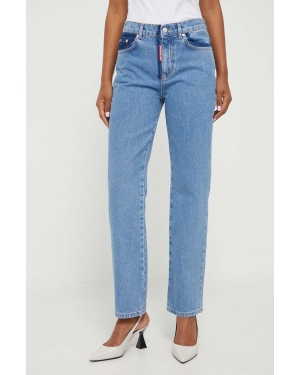 Moschino Jeans jeansy damskie kolor niebieski