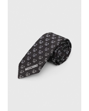 Moschino krawat kolor czarny