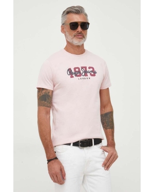Pepe Jeans t-shirt bawełniany Wolf kolor różowy z nadrukiem