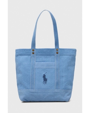 Polo Ralph Lauren torebka kolor niebieski