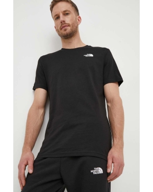 The North Face t-shirt bawełniany kolor czarny z nadrukiem