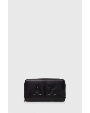 Armani Exchange portfel damski kolor czarny