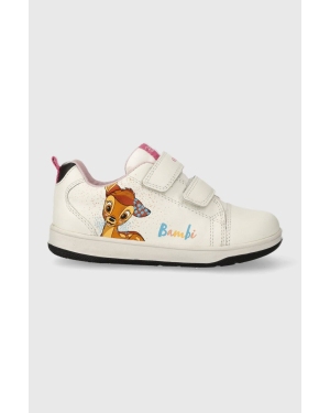 Geox sneakersy skórzane dziecięce x Disney kolor biały