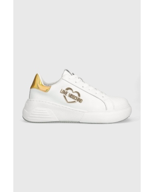 Love Moschino sneakersy kolor biały JA15105G1HIA510A