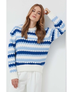 Silvian Heach sweter damski kolor niebieski
