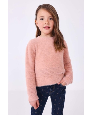 Mayoral sweter dziecięcy kolor różowy