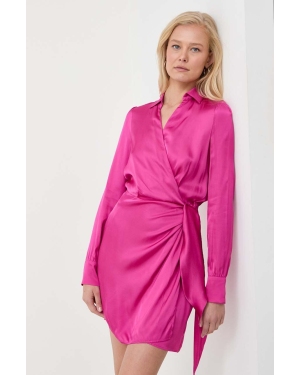 MAX&Co. sukienka kolor różowy mini rozkloszowana