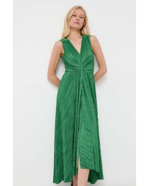 MAX&Co. sukienka kolor zielony maxi rozkloszowana