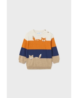 Mayoral sweter niemowlęcy kolor pomarańczowy