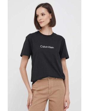 Calvin Klein t-shirt bawełniany kolor czarny