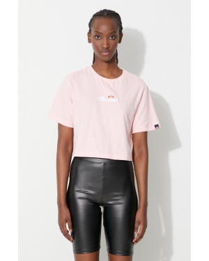 Ellesse t-shirt bawełniany kolor różowy SGB06838-Black