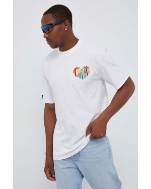 Karl Kani t-shirt bawełniany kolor biały z nadrukiem