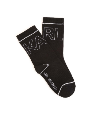 Karl Lagerfeld skarpetki dziecięce 2-pack kolor czarny