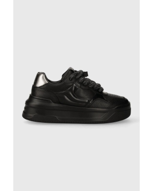 Karl Lagerfeld sneakersy skórzane KREW MAX KC kolor czarny KL63320