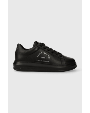 Karl Lagerfeld sneakersy skórzane KAPRI MENS kolor czarny KL52538