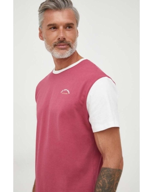 Pepe Jeans t-shirt bawełniany Wembley kolor różowy wzorzysty