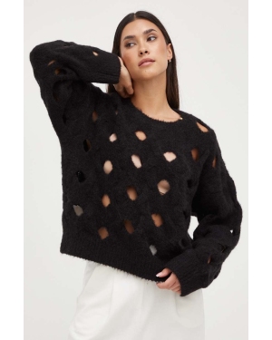 Pinko sweter wełniany kolor czarny 101698.A14K