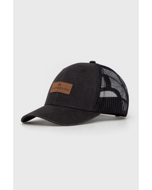 Quiksilver czapka z daszkiem kolor czarny
