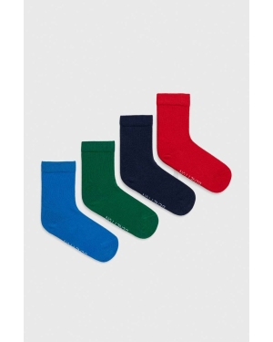 United Colors of Benetton skarpetki 4-pack kolor biały