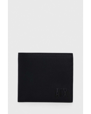 Armani Exchange portfel skórzany męski kolor czarny 958098 3F892