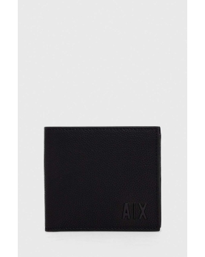 Armani Exchange portfel skórzany męski kolor czarny 958097 3F892