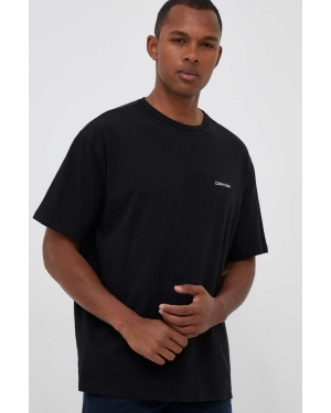 Calvin Klein Underwear t-shirt piżamowy kolor czarny gładka